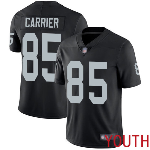 Oakland Raiders Limited Black Youth Derek Carrier Home Jersey NFL Football 85 Vapor Untouchable Jersey